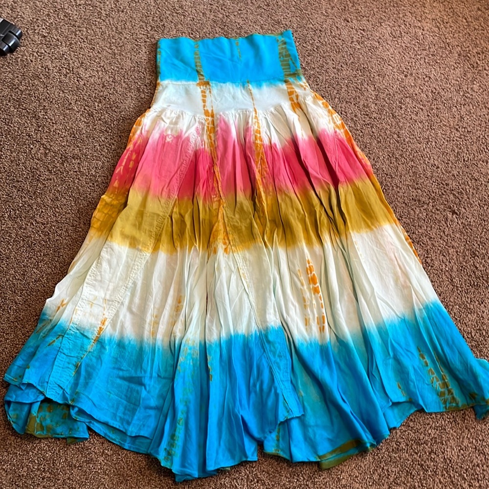 Tyedye maxi skirt